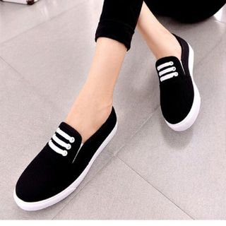 Giày nữ slip on vải dây ngang S291