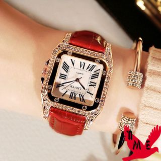 Đồng hồ nữ LSVTR dây da cá sấu