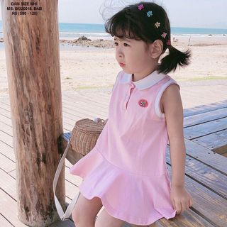đầm đuôi cá cổ dạng sơ mi bé gái giá sỉ tphcm