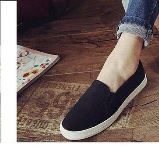 Giày nữ slip on vải trơn S171