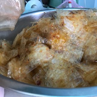 Bánh tráng sate tỏi me