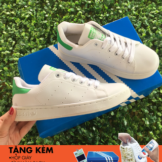 Sneaker trắng gót màu