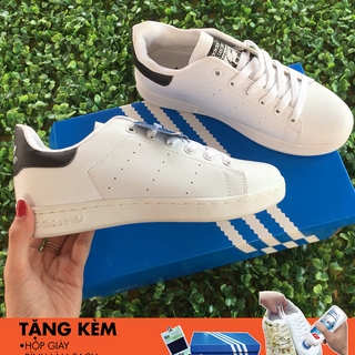 Sneaker trắng gót màu