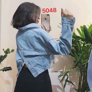 áo khoác jeans nút kiểu