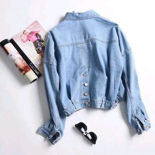 áo khoác jeans nút kiểu