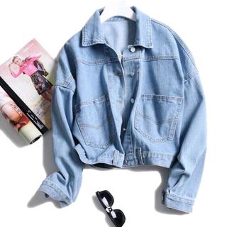 áo khoác jeans nút kiểu
