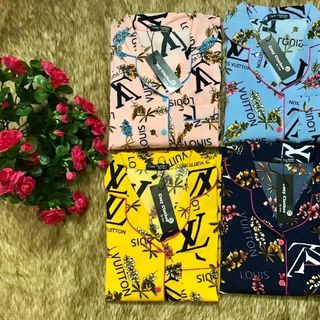 Bộ Pyjama nữ lụa Thái co giãn short tay ngắn