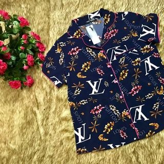 Bộ Pyjama nữ lụa Thái co giãn short tay ngắn