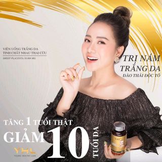 VIÊN UỐNG TRẮNG DA TINH CHẤT NHAU THAI CỪU YHL