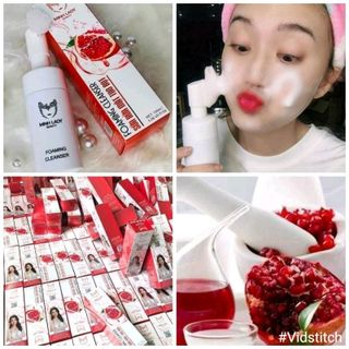 Sữa Rửa Mặt Tạo Bọt Hạt Lựu Đỏ MINH LADY BEAUTY