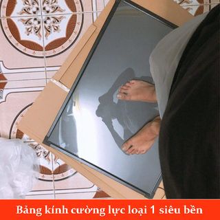 Bộ bảng led quảng cáo 60x80 chân inox chữ V hãng Niubin