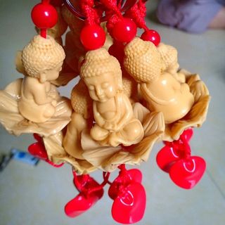 móc khoá hình phật ngồi toà sen