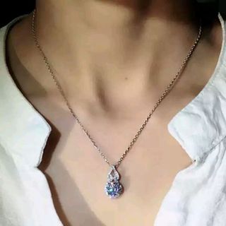 dây chuyền bạch kim đa sắc kim cương