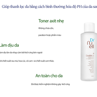 NƯỚC CÂN BẰNG DA KHÔNG CHỨA CỒN DR NUELL DOUBLE S TONER