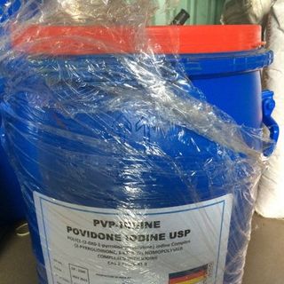 PVP Iodine Ấn Độ dạng bột thùng 25kg diệt khuẩn sát trùng xử lý nước ao nuôi thủy sản giá sỉ