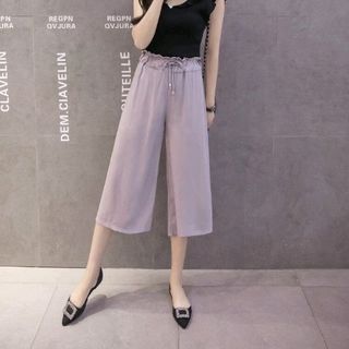 quần lửng ống rộng sang chảnh sỉ sll