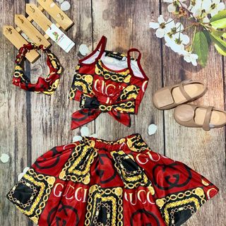 sét váy xinh kèm băng đô bé gái giá sỉ tphcm