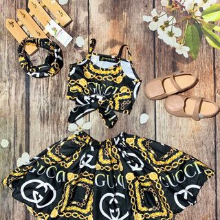 sét váy xinh kèm băng đô bé gái giá sỉ tphcm