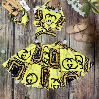 sét váy xinh kèm băng đô bé gái giá sỉ tphcm