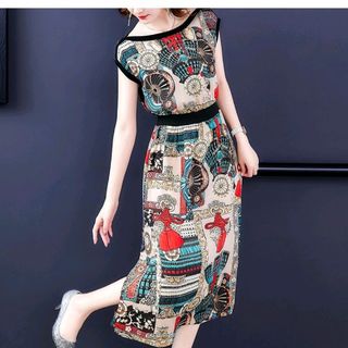 Đầm lụa nhập hoa cao cấp