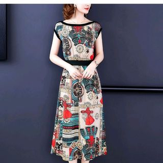 Đầm lụa nhập hoa cao cấp