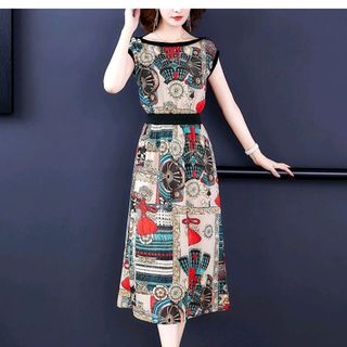 Đầm lụa nhập hoa cao cấp