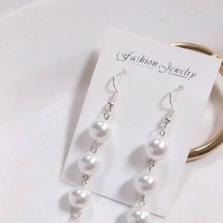 khuyên tai về nhà đi con khuyên tai ngọc trai nhân tạo khuyên tai Hàn Quốc
