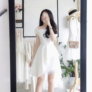 Đầm cổ u sẽ cách điệu