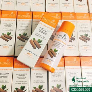 Kem chống nắng gỗ đàn hương Bio Sandalwood SPF 50 Ấn Độ - 120ml