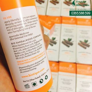 Kem chống nắng gỗ đàn hương Bio Sandalwood SPF 50 Ấn Độ - 120ml