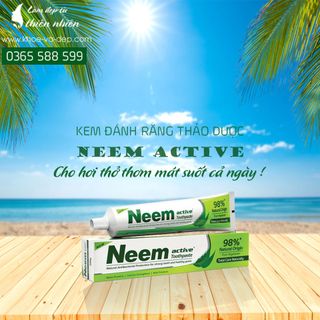 Kem đánh răng thảo dược Neem Active Toothpaste Ấn Độ