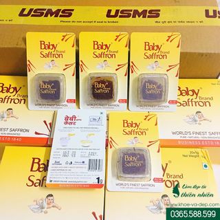 Saffron Ấn Độ - Nhụy hoa nghệ tây Baby Brand Saffron loại 1g
