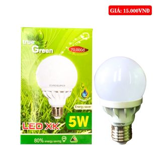 Bóng led trụ bầu nhôm Eurosuper