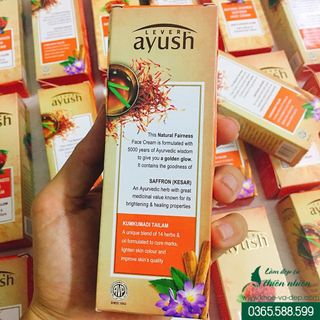 Kem dưỡng trắng da Saffron Lever Ayush – Nhập từ Ấn Độ