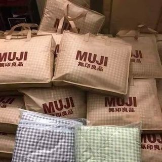 Chăn MUJI - Chăn Thu đông Xuất nhật kèm túi đựng KT 2m-2m3