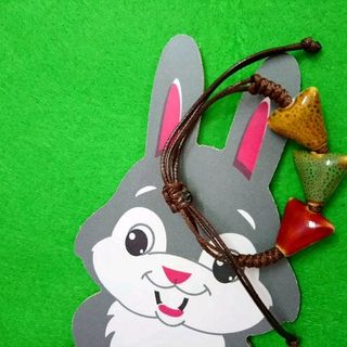 Vòng tay hạt gốm Dây rút