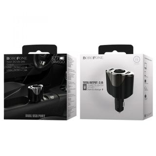 BOROFONE -Sạc Xe Hơi BZ7 Cổng Kép -2 Cổng USB