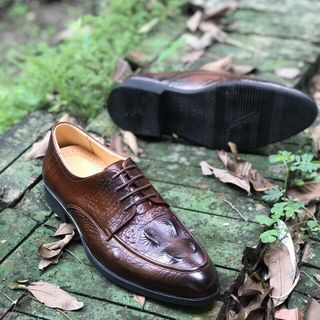 giày lười da nam - chất da bò nguyên tấm 100đế cao su chắc chăn đế êm