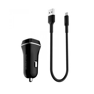 BOROFONE -Bộ Cóc Cáp Sạc Xe Hơi BZ2 Cổng MIcro -2 Cỏng USB