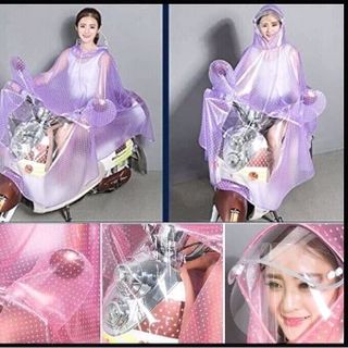 áo mưa chấm bi