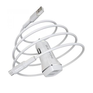 BOROFONE -Bộ Cóc Cáp Sạc Xe Hơi BZ2 Cổng MIcro -2 Cỏng USB