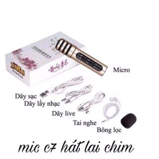 Mic thu âm mini C7