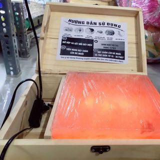 Đá muối himalaya - 1 cục mặt phẳng