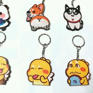 Móc khóa gỗ siêu cute