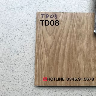 Sàn nhựa giả gỗ - Keo dán sẵn mã 08
