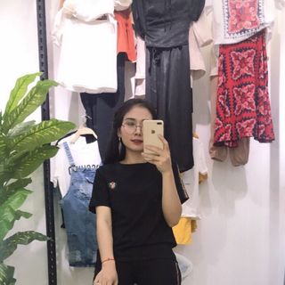 Bộ ngố nữ cotton viền dây