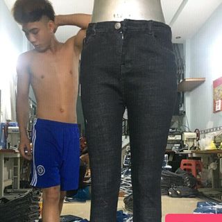 Quần jean 9 tấc nữ thời trang