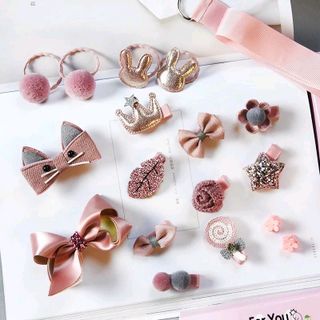 kẹp tóc cho bé 18 hoạ tiết