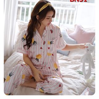 BN51 - Bộ ngủ có tay quần dài chất phi lụa