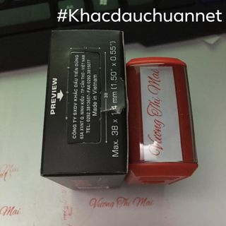 Khắc dấu tên chức danh